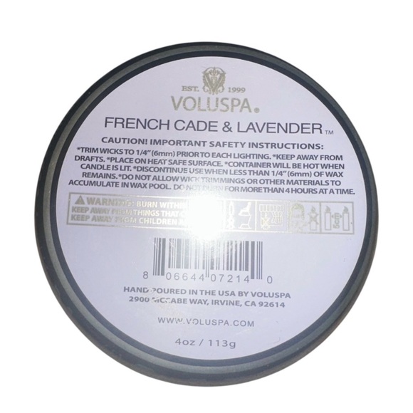 Voluspa French Cade & Lavender Candle - Picture 3 of 3